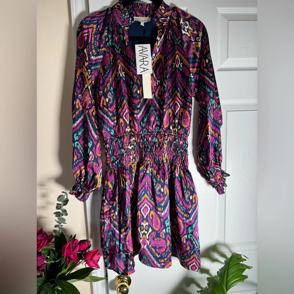 Multicolor Patterned Dress - Picture 9 of 11